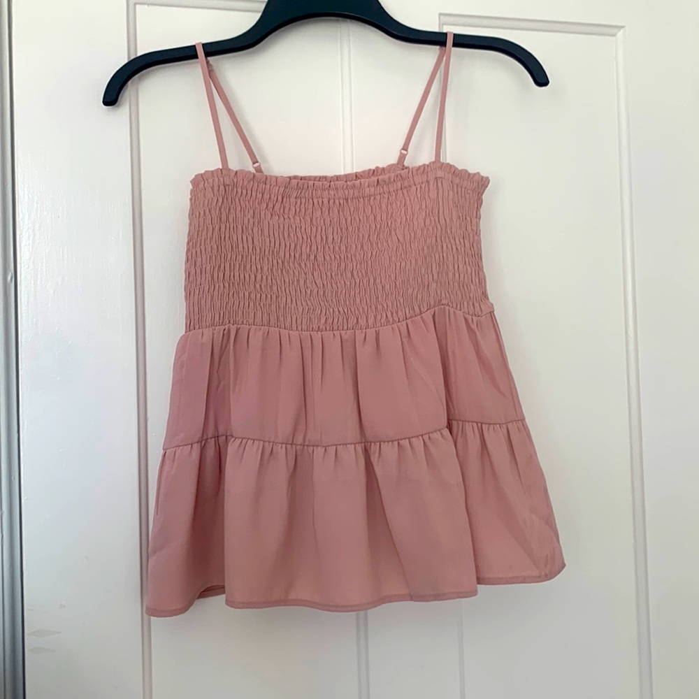 Spaghetti-Strap pale, pink top